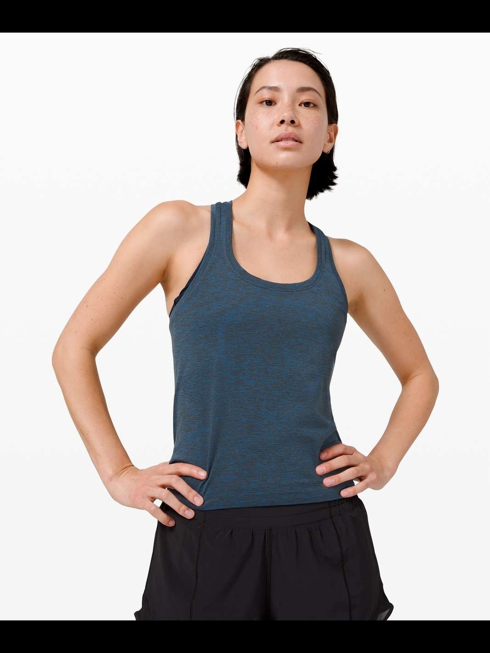 Lululemon Size 6 Swiftly Tech Racerback 2.0*Race Wild Bluebell / Graphite Grey